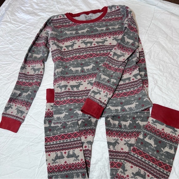 Boys XL X-Large Lot of 3 Pajamas Fleece Thermal Separates One Piece Pants 14 - Picture 8 of 15